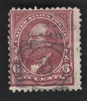 USA-Scott 1894 Unwmk 6c #256 Dull Brown. Price R39 (cv R585)
