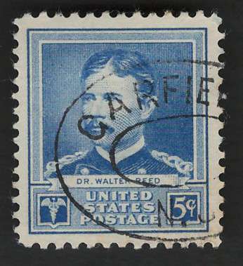 USA 1940 Dr Walter Reed (American Scientists) Scott #877 5c
