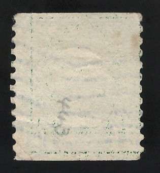 USA Scott-1914  (P10 Vert) #443 1c Deep Green. Price R75 (cv R877)