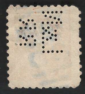 USA-Scott 1916/17  P10 #472 10c Orange Yellow (Company perfins). Price R13