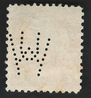 USA Scott 1926/34 (P11x10½) #639 7c Gray Black (company perfin's). Price R6
