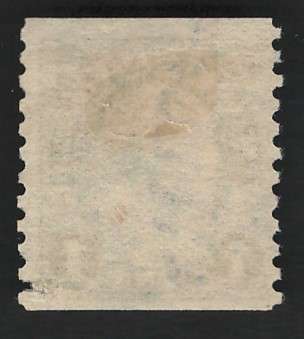 USA-1923/29  (P10 Vert.) Scott #597 1c Yellow Green. Price R5
