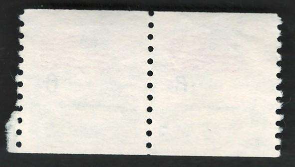 USA 1968 Flag and White House (P10 Horiz). Scott #1338A (Coil strip of 2)