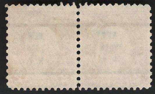 USA Scott 1926/34 (P11x10½) #634 2c (New York pre-cancel)(Pair). Price R10