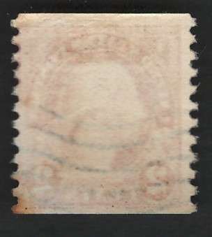 USA-1923/29  (P10 Vert.) Scott #599 2c Carmine Type I. Price R4