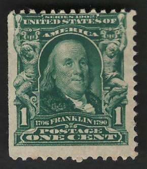 USA-Scott 1902/03 #300 1c Yellow Green (Unused)