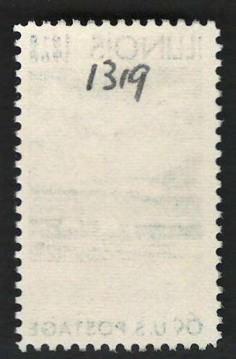 USA 1968 Illinois Statehood: Farm House & Fields of Ripening Grain (Unused). Scott #1339