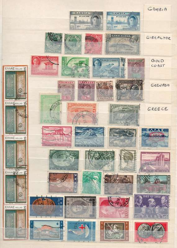 16 Page (32 sides, 10 rows) Stock Book (very fine). Cambodia to Hungary (details below)