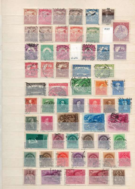 16 Page (32 sides, 10 rows) Stock Book (very fine). Cambodia to Hungary (details below)