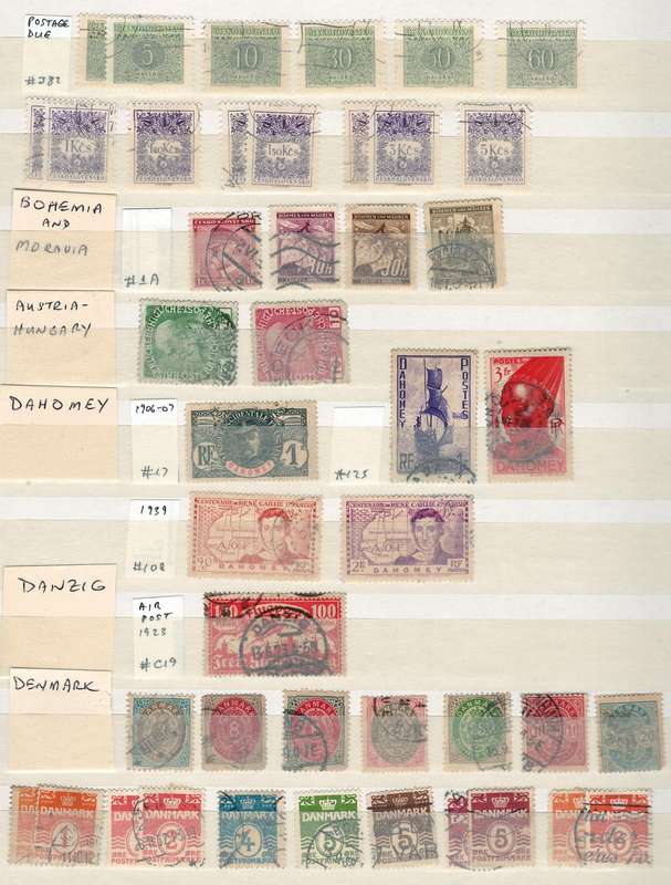 16 Page (32 sides, 9 rows) Stock Book (very fine). Austria-Hungary to France (details below)