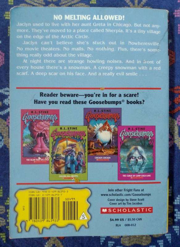 Goosebumps: Beware, The Snowman by R.L. Stine