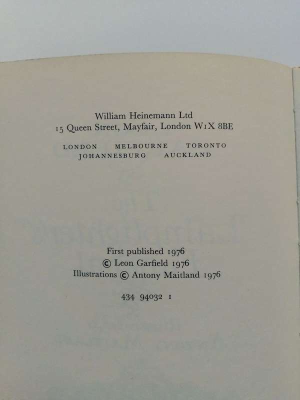 The Lamplighter's Funeral by Leon Garfield