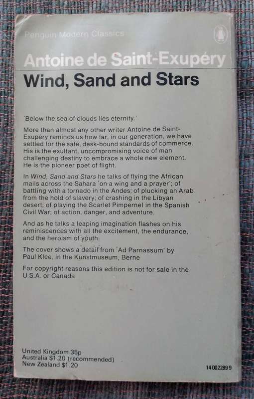 Wind, Sand and Stars by Antoine de Saint-Exupéry