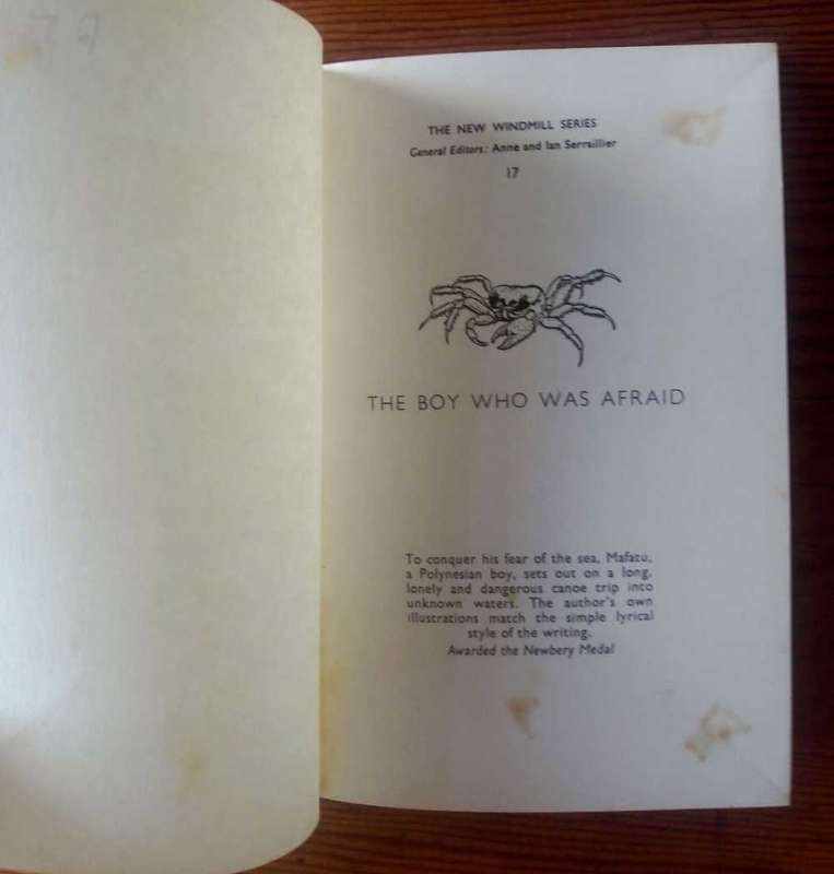 The Boy Who Was Afraid by Armstrong Sperry (The New Windmill Series)