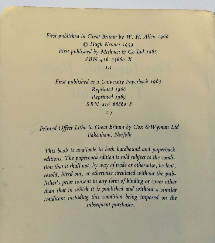 The Invisible Poet T.S. Eliot by Hugh Kenner