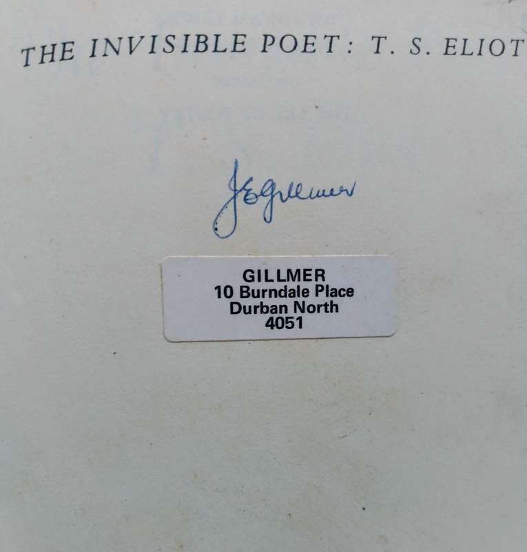 The Invisible Poet T.S. Eliot by Hugh Kenner