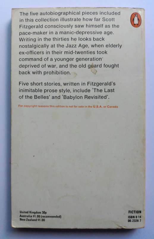 The Stories of F. Scott Fitzgerald Volume 2: The Crack-Up with Other Pieces and Stories