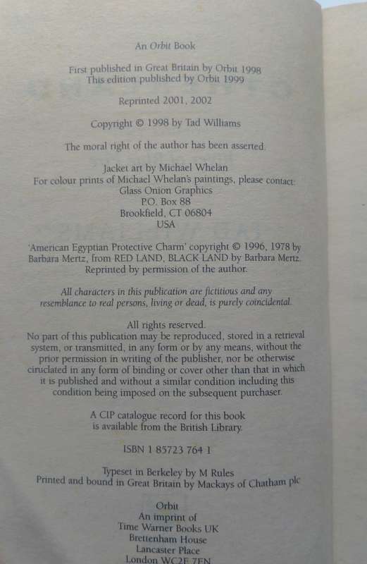 Other land Volume Two: River of Blue Fire by Tad Williams