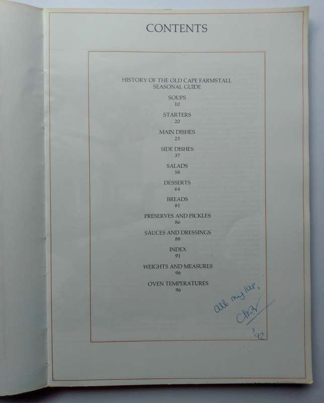 The Old Cape Farmhouse Cookbook by Badenhorst, Moody & Seymour