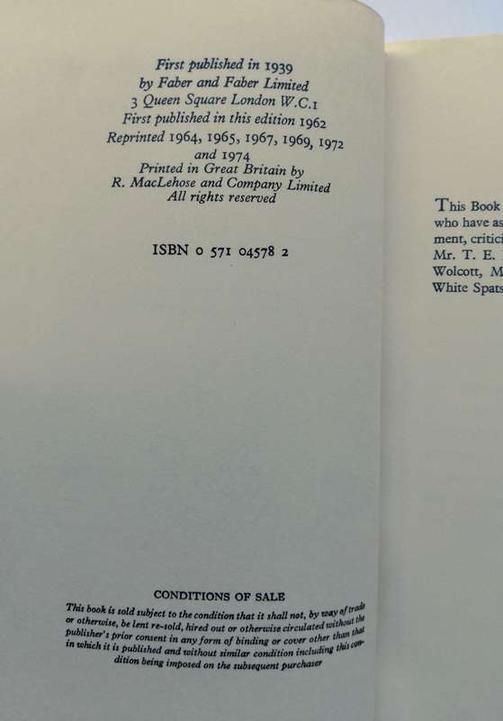 Old Possum's Book of Practical Cats by T.S. Eliot