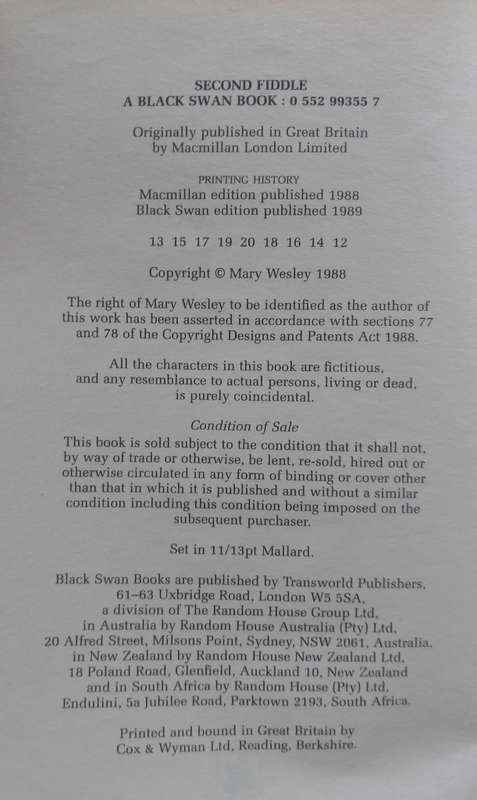 The Vacillations of Poppy Carew by Mary Wesley