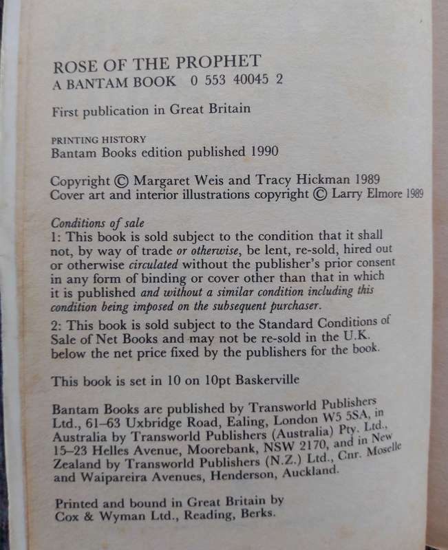 Rose of the Prophet ( The Paladin of the Night #2) by Margaret Weis and Tracy Hickman