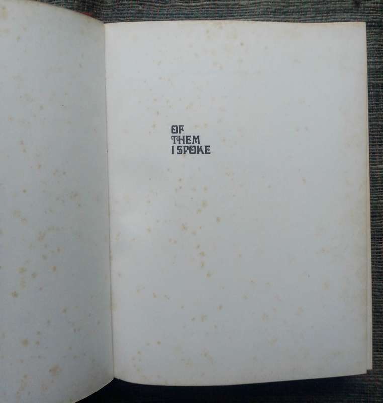 Of Them I Spoke by Sid Fourie