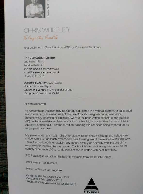 The Ginger Chef 'Served Up' by Chris Wheeler