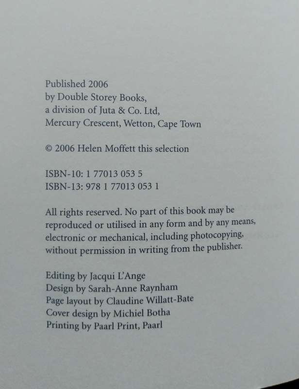 Lovely Beyond Any Singing - Landscapes in South African Writing compiled by Helen Moffettf