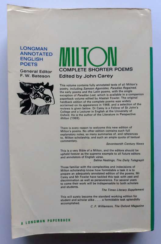 Complete Shorter Poems by John Milton