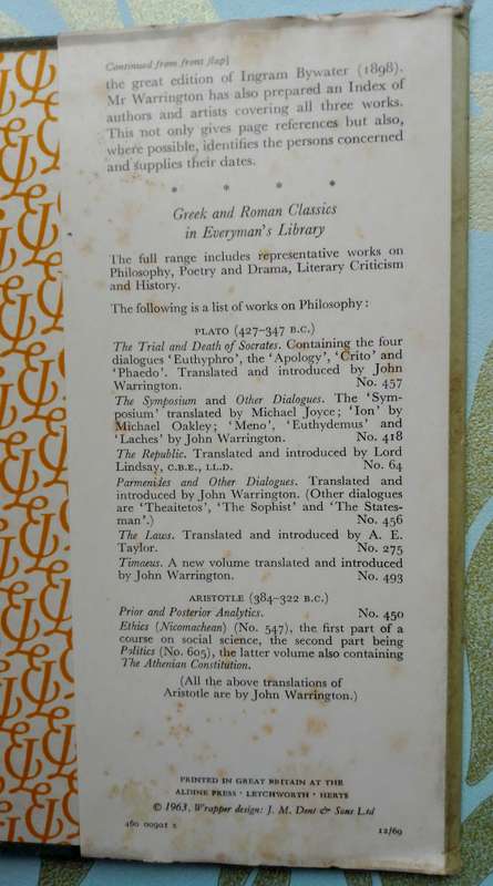 Aristotle - Poetics (Everyman's Library)
