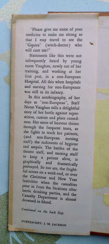 Saku Bona, Staffie Nurse - My Experiences in an African Hospital by Boyne and Iris Vaughan