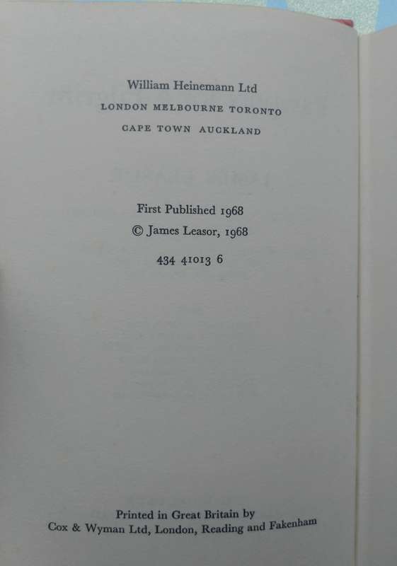 Passport for a Pilgrim by James Leasor