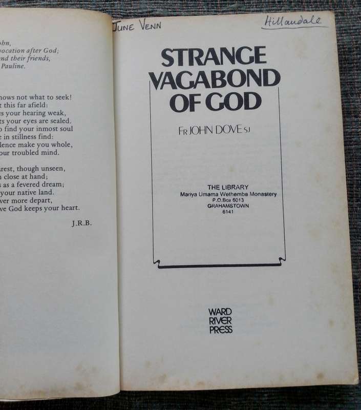 Strange Vagabond of God - The Story of John Bradburne by Fr John Dove Sj