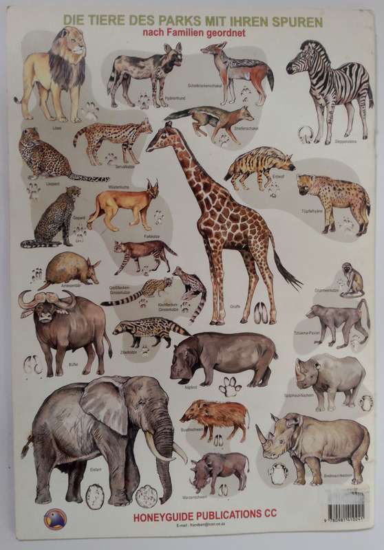 Kruger Nationalpark Karte (German/Deutsch)