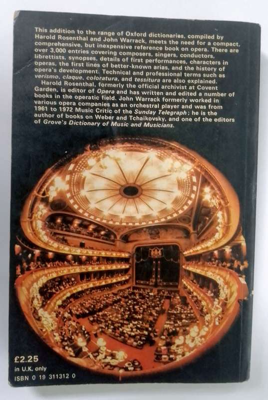 The Concise Oxford Dictionary of Opera