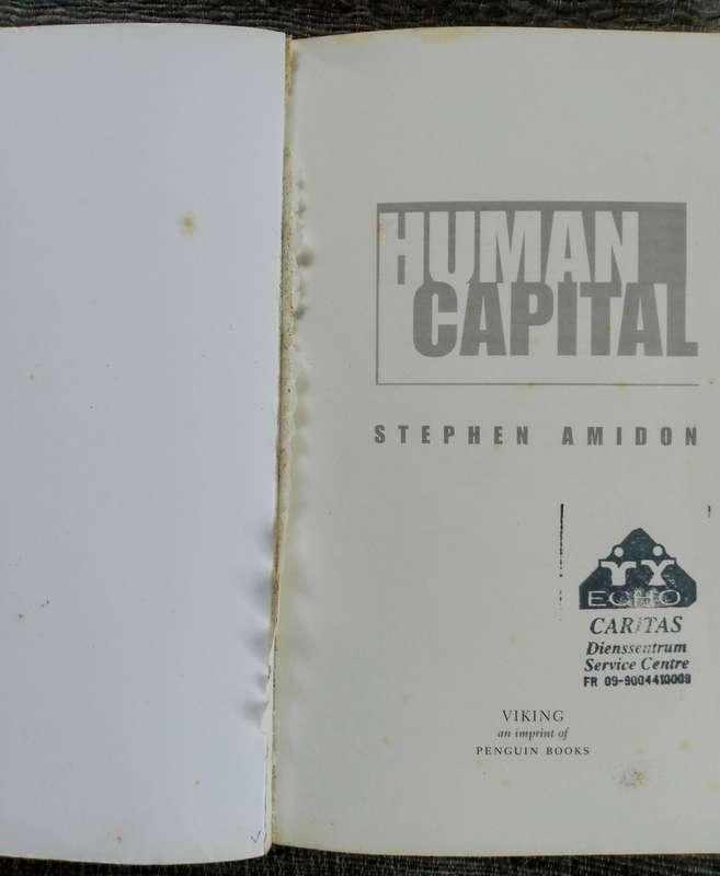Human Capital by Stephen Amidon aww
