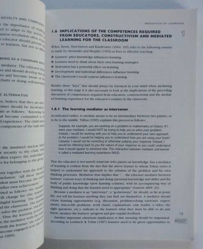 The Educator as Mediator of Learning - Nieman & Monyai