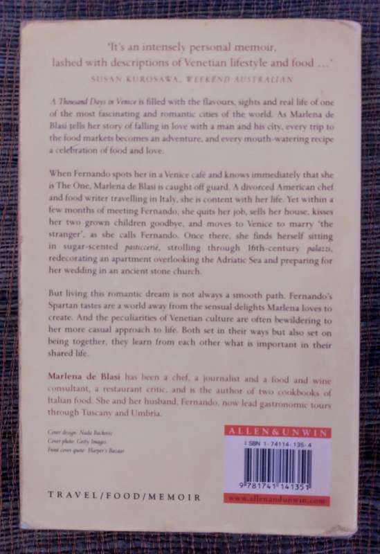 A Thousand Days in Venice by Marlena de Blasi