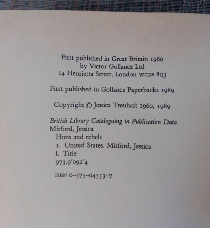 Hons and Rebels by Jessica Mitford
