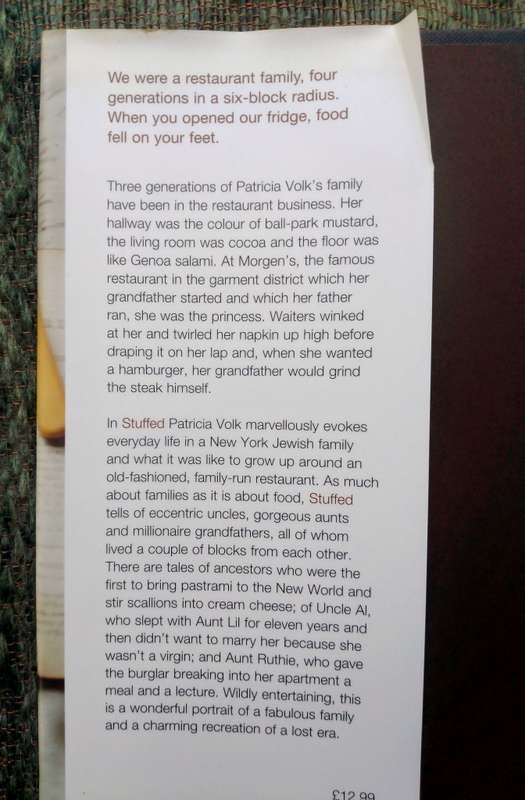 Stuffed - Growing Up in a Restaurant Family by Patricia Volk