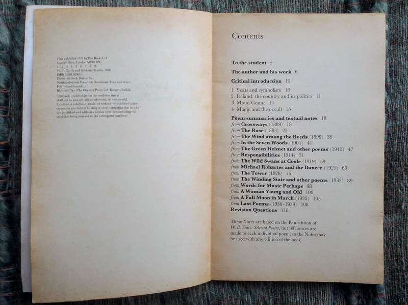 Yeats - Selected Poetry (Brodie's Notes)