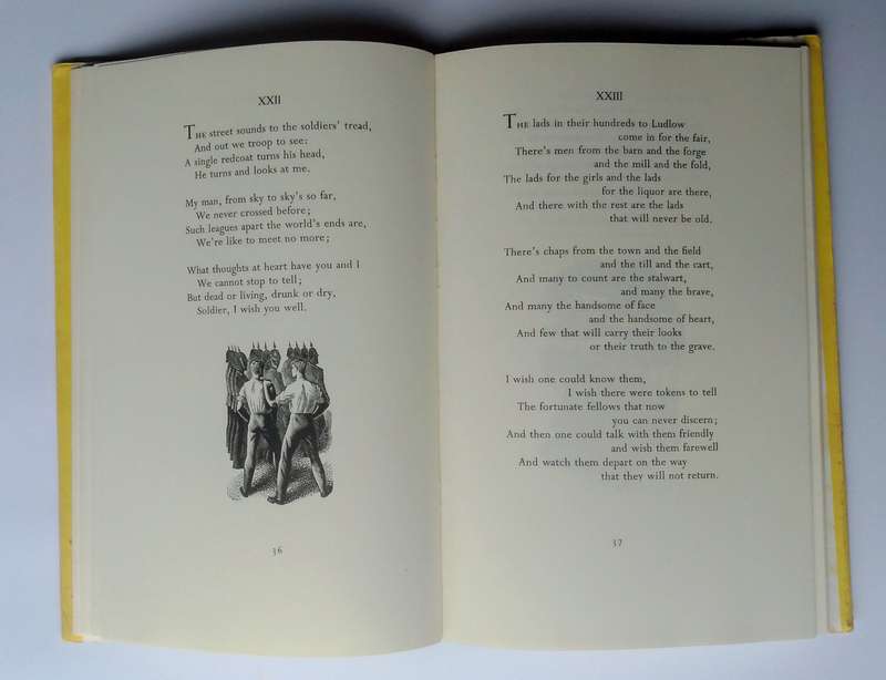 A Shropshire Lad by A.E. Houseman engraved by Agnes Miller Parker