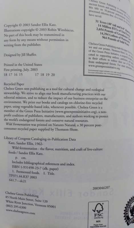 Wild Fermentation by Sandor Ellix Katz