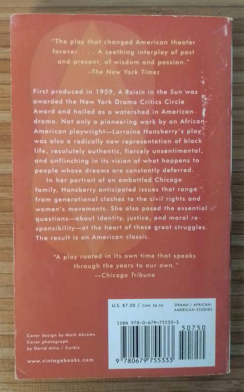 A Raisin in the Sun by Lorraine Hansberry