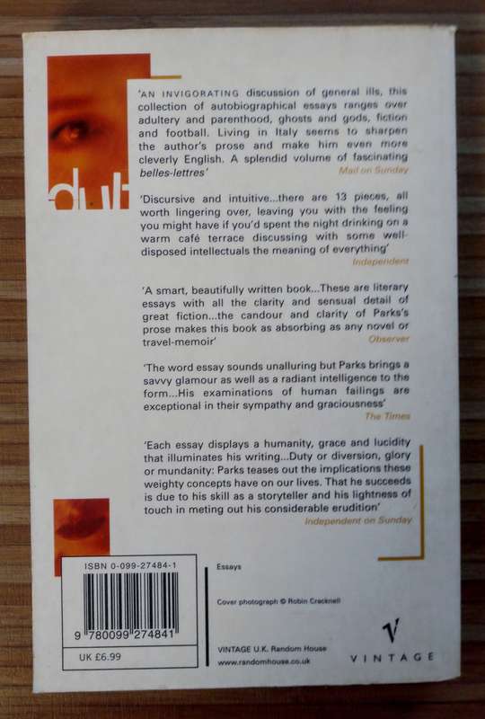 Adultery and Other Diversions by Tim Parks