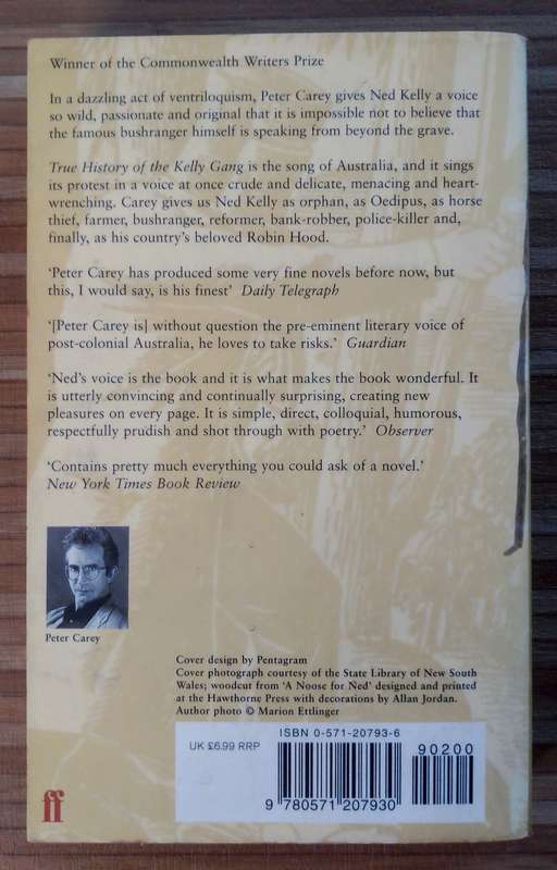True History of the Kelly Gang by Peter Carey