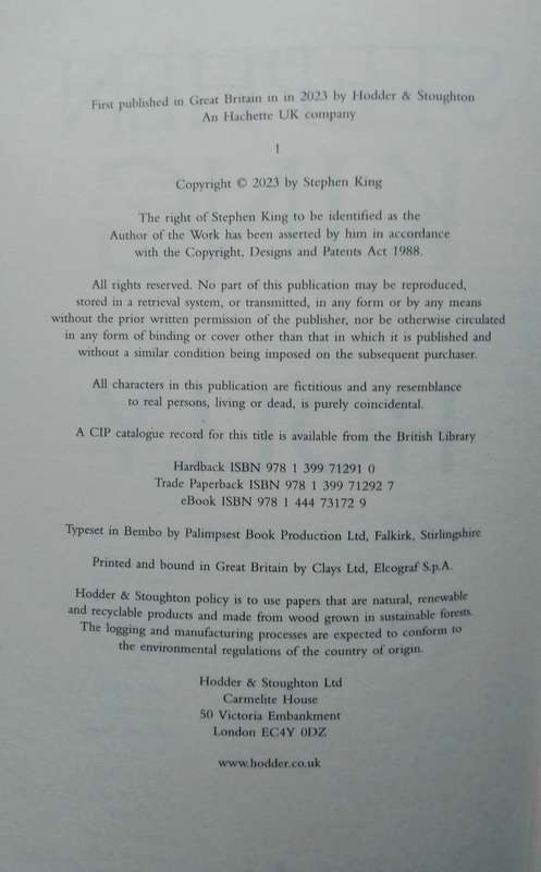 Holly by Stephen King