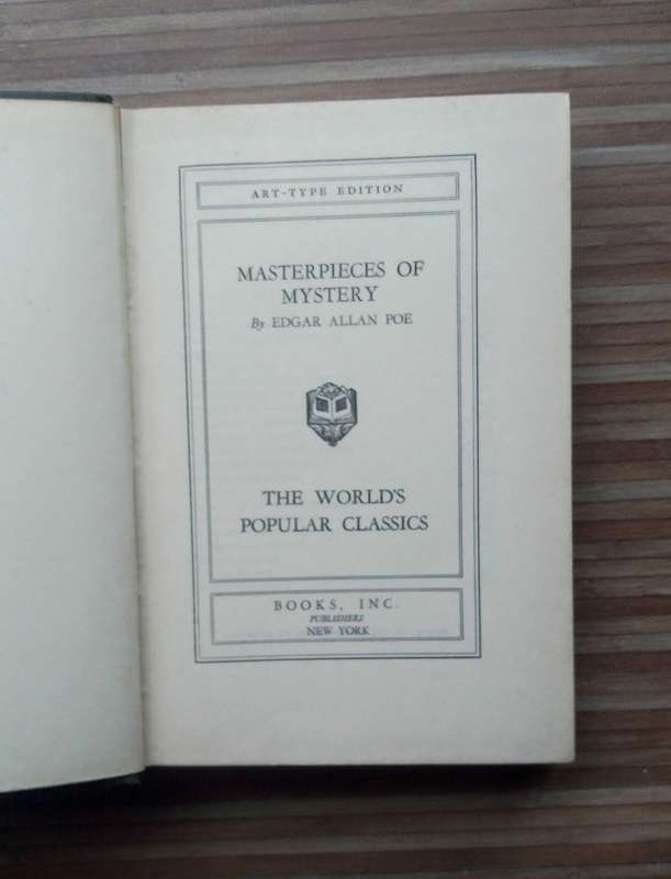 Poe's Masterpieces of Mystery by Edgar Allan Poe