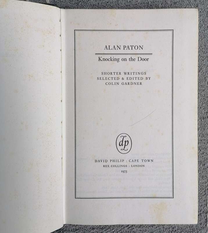 Knocking on the Door by Alan Paton